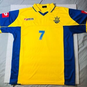 ANDRIY SHEVCHENKO #7 MEN'S UKRAINE 2011/2012 SOCCER FOOTBALL SHIRT JERSEY Sz 3XL